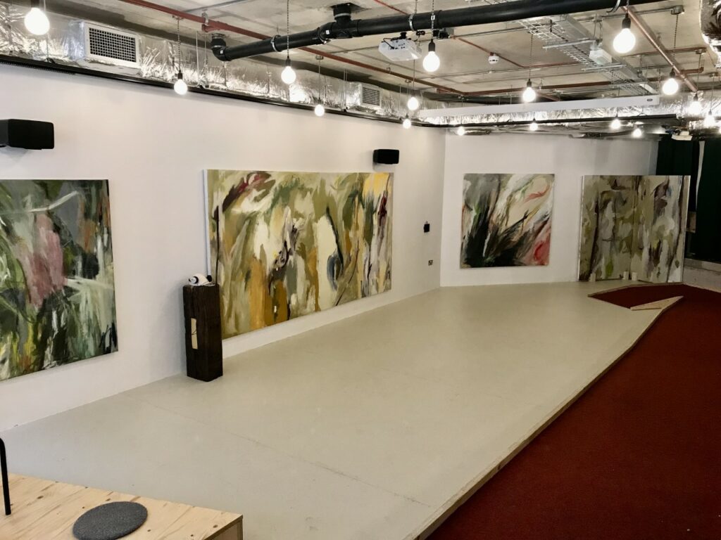 Large abstract art in open events space