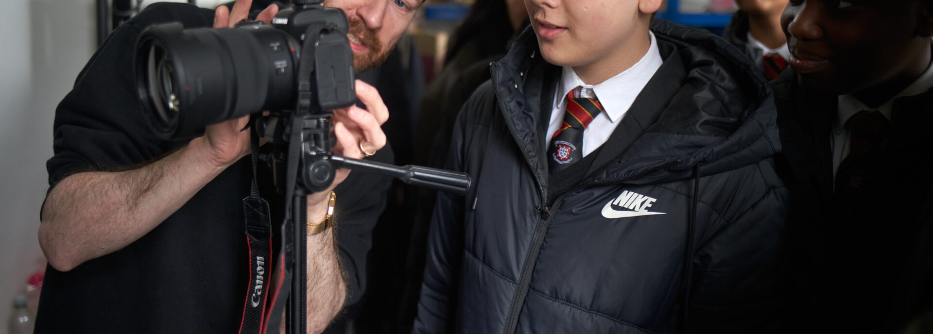 Jonny Bosworth with student