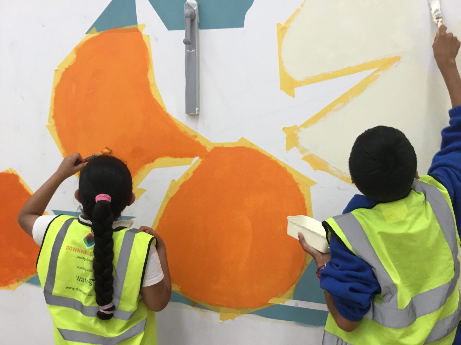 Healthy Food Mural at Gascoigne Primary School - Bow Arts